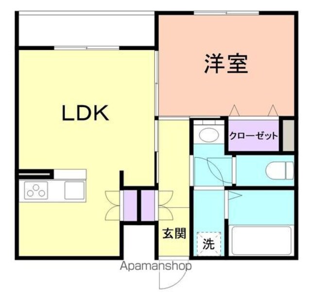 グランジオ[1LDK/41.81m2]の間取図