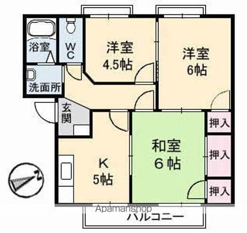 フレグランス佐々木 C棟の間取り写真