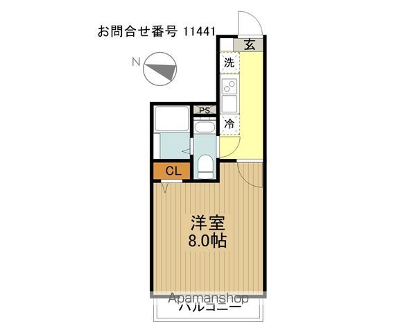 ヒルズ東町の間取り写真