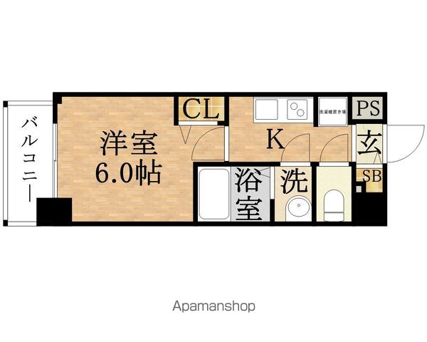 プレサンス梅田東GLADの間取り写真
