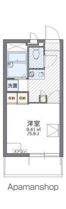 レオパレス琵琶湖[1K/20.28m2]の間取図