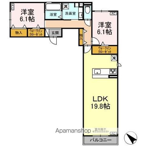 ＤーＨＩＬＬＳ下池川の間取り