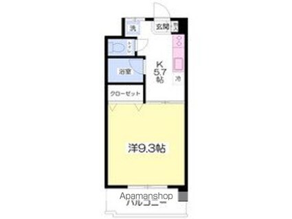 フェニックス松末[1K/30.4m2]の間取図