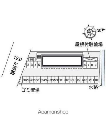 レオパレスベガ甲府南[1K/20.81m2]の配置図