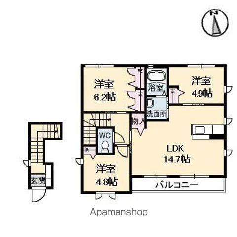 CASA BROTE A棟の間取り写真