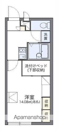 レオパレス大町[1K/23.18m2]の間取図