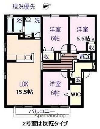 モアレフィナード　Ｂ棟[3LDK/78.77m2]の間取図