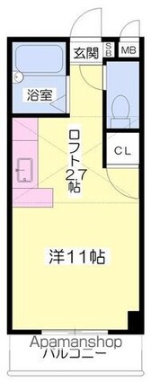 メゾン幸ＰＡＲＴⅡ[1R/21.3m2]の間取図