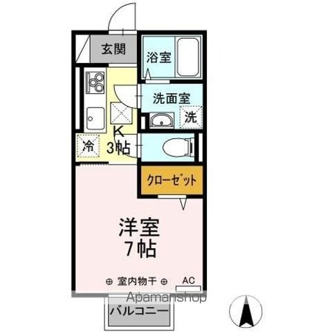ナゴミエルエミアス エミアスの間取り写真