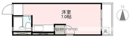 サンクシャンブル[1R/15.3m2]の間取図