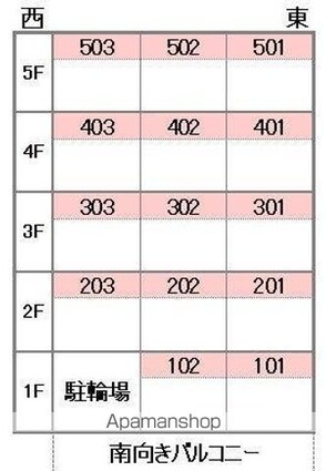 ブラウンハイム朝生田[1K/30.19m2]の配置図