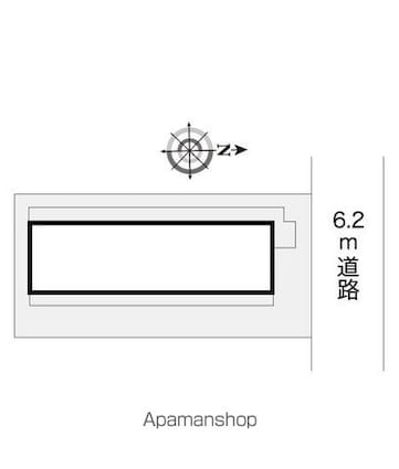 レオパレス高木中央第１[1K/19.84m2]の配置図
