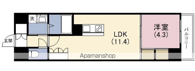 S−RESIDENCE大阪上本町の間取り写真