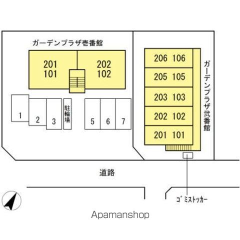 ガーデンプラザ　弐番館 206 ｜ 東京都世田谷区喜多見９丁目21-26（賃貸アパート1K・2階・23.37㎡） その14