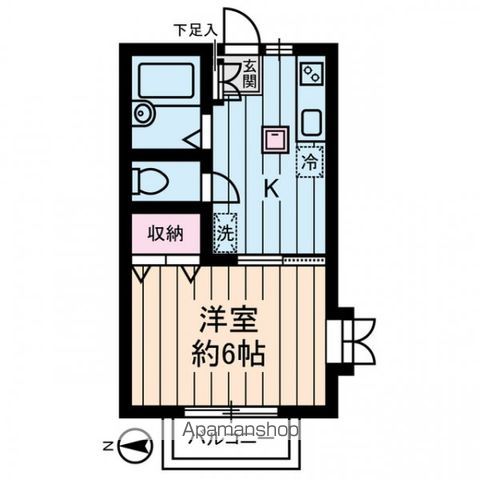 【小金井市関野町のアパートの間取り】