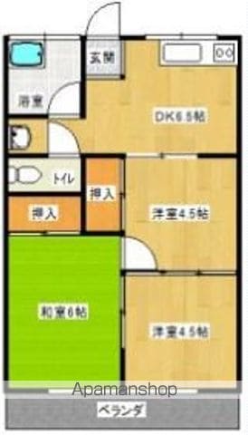 長友コーポの間取り写真