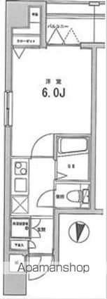 ルリオン両国[1K/20.37m2]の間取図