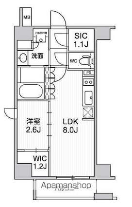 東京都杉並区梅里２丁目[1LDK/31.16m2]の間取図