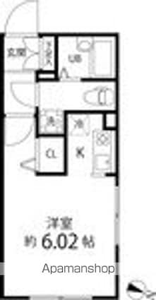 Ｂｒａｎｃｈｅ笹塚[1R/21.35m2]の間取図