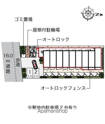 ミランダルーチェⅢ[1R/26.08m2]の配置図