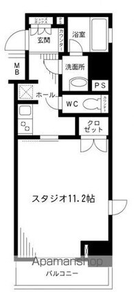 レジディア九段下[1K/35.93m2]の間取図