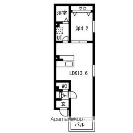 ＢＣ大金[1LDK/40.47m2]の間取図
