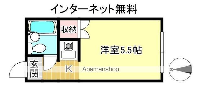 コーポ紫明の間取り写真