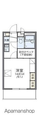 レオパレスシャルム瀬戸[1K/23.18m2]の間取図