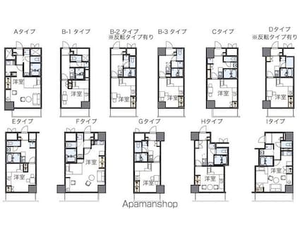 レオパレスＦｌａｔ新栄[1K/25.18m2]の間取図