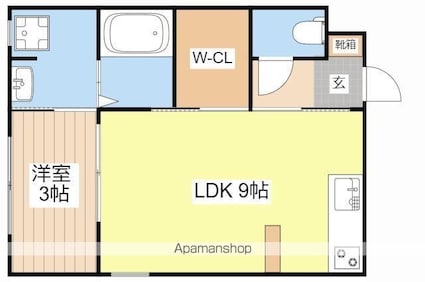 ｍｌｉｆ列見[1LDK/31.12m2]の間取図