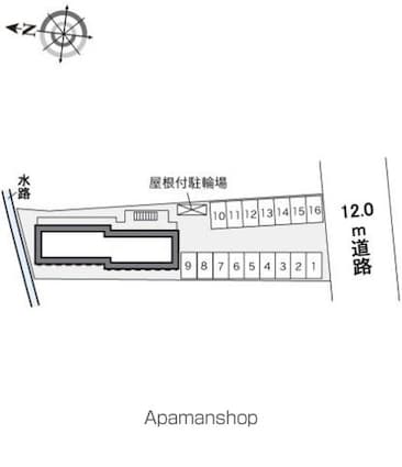 レオパレスフォンターナ[1K/20.28m2]の駐車場