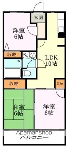 グリーンサム壱番館の間取り写真