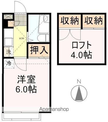 メゾン・ド・ジュンⅣＢ[1K/17m2]の間取図