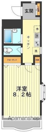 東京都立川市柏町３丁目[1K/31.1m2]の間取図