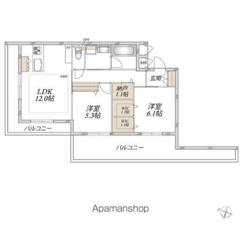 SUN MALL Vの間取り写真