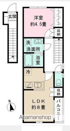 ＲＩＺ大京町[1LDK/40.52m2]の間取図