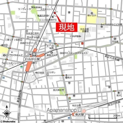 エスパス自由が丘[1LDK/46.14m2]の配置図