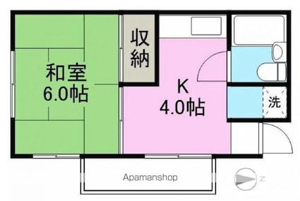 浅田ビル[1K/23.94m2]の間取図