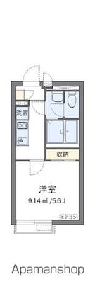 クレイノ練馬光が丘[1K/20.54m2]の間取図