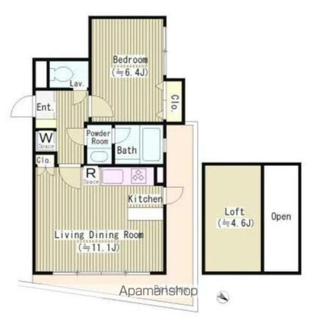 ヨークレジデンス[1LDK/48.92m2]の間取図