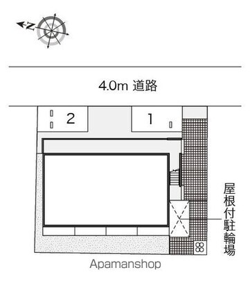レオネクスト黒田[1K/23.18m2]の配置図