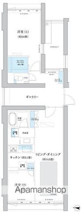 ガーデニエール砧　ＷＥＳＴ[2LDK/80.98m2]の間取図