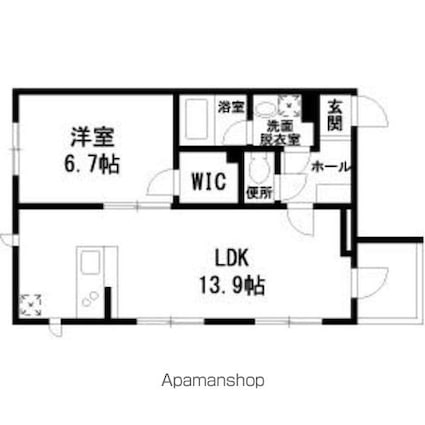 ＧＲＡＣＥ　ＰＯＩＮＴ[1LDK/47.04m2]の間取図