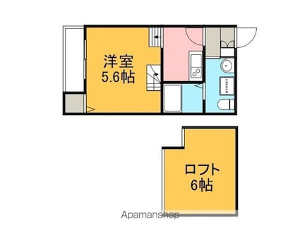 エスパス・リブレ[1R/21.01m2]の間取図