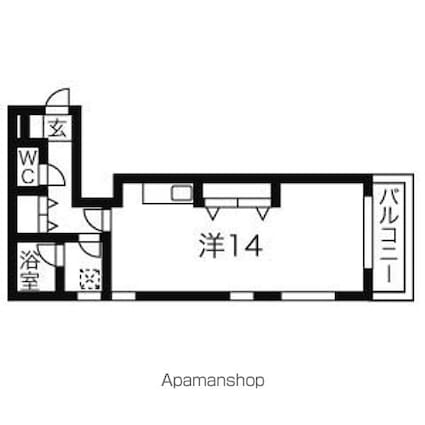 エレガンテ・カーサ[1R/38.27m2]の間取図