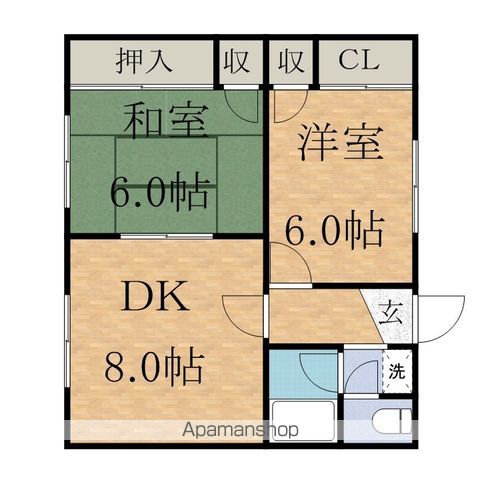 コーポ沢町の間取り写真