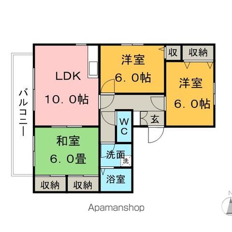 サニーヒル西町の間取り写真