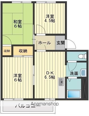 【東大和市芋窪のアパートの間取り】