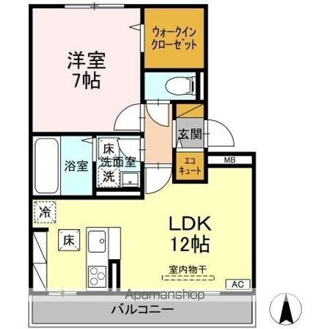 クレール I棟の間取り写真
