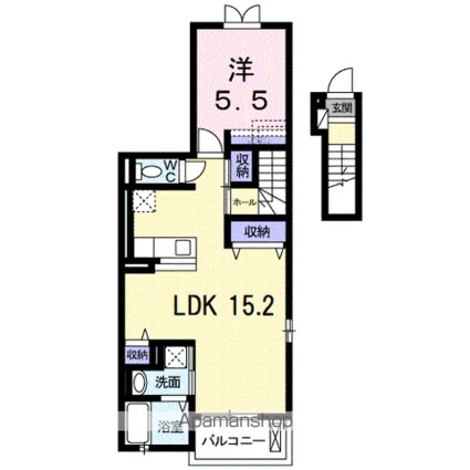 スクールヤード・シノギ[1LDK/49.9m2]の間取図